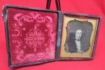 US Pre Civil War Era Tinted Daguerreotype in Full Case, Young Handsome Man