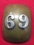 US Indian War Era, Militia Crossbelt Plate, Likely 69th New York