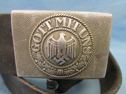  German WWII Army Enlisted Belt & Buckle Set,  1938 — image 3