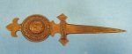 French WWI Trench Art Letter Opener, 'Brest'