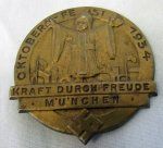  German WWII Munich Oktober Fest 1934, KDF Tinnie