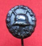 German WWI Black Wound Badge Stickpin