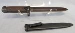 Italian WWII M1938 Folding Blade Cacarno Bayonet & Scabbard