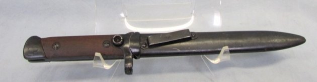  Italian WWII M1938 Folding Blade Cacarno Bayonet & Scabbard — image 3