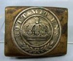  German 1847 Pattern Prussian Enlisted Buckle, Four Solder Points