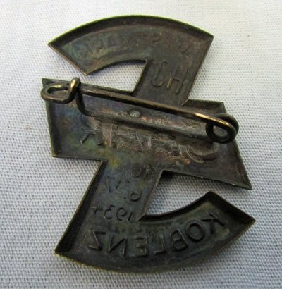  German WWII Hitler Youth SAAR 1934 Koblenz Tinnie — image 3