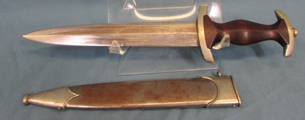  German WWII M1933 SA Enlisted Dagger, Scarce Maker, Dittert & Co. Veteran Souvenir — image 8