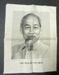  Vietnam War Era, Ho Chi Minh Embroidered Wall Hanging