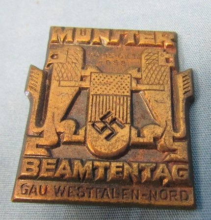  German WWII 1933 Westfalen-Nord Tinnie, Munster 1933 — image 2