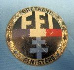  French WWII FFI Metal Armband Badge, Bretagne