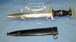  German WWII M1933 SS EM Dagger, Transitional,  Eickhorn Mfg