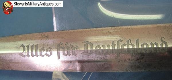  German WWII M1933 SA Enlisted Dagger & Hanger, RZM M7/33 Holler — image 4
