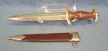  German WWII M1933 SA Enlisted Dagger & Hanger, RZM M7/33 Holler
