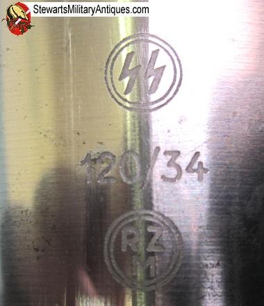  German WWII M1933 SS EM Dagger, RZM 120/34 — image 6