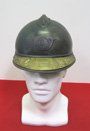  French WWI Adrian Helmet with Veterans Visor Plate