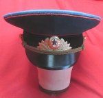  Soviet Cold War era Army Officers Dress Visor Hat, Size 57