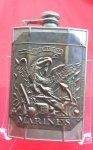  US Post WWII Era, USMC Tribute Pocket Flask, M1807 Shako Plate