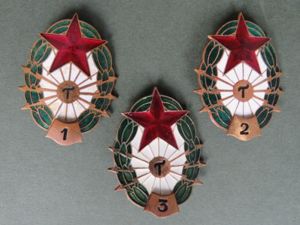 Hungary Army Signals Distinguished Advanced Performance Badges 1st, 2nd & 3rd Classes