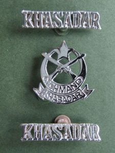 Pakistan Frontier Corps 'MOHMAND KHASADAR RIFLES' Cap Badge and Shoulder Titles