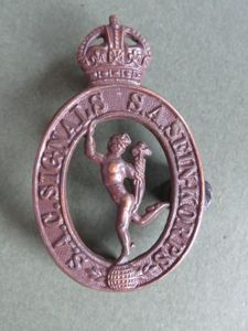 South Africa Army Pre 1953 Corps of Signals Officers' Cap Badge