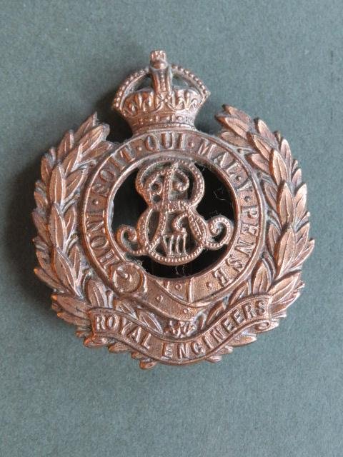 British Army The Corps of Royal Engineers KEVII Cap Badge