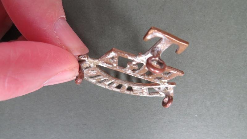British Army Royal Garrison Artillery 'W.RIDING' (West Riding) Territorial Shoulder Title
