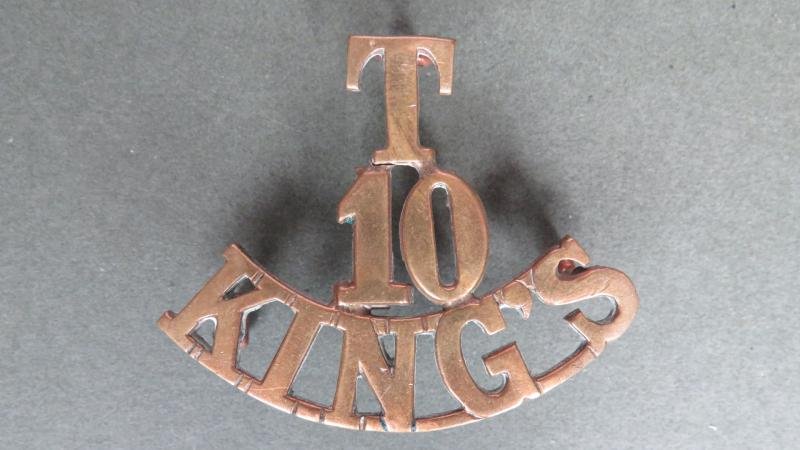 British Army The 10th The King's Regiment (Liverpool) Territorial Battalion Shoulder Title