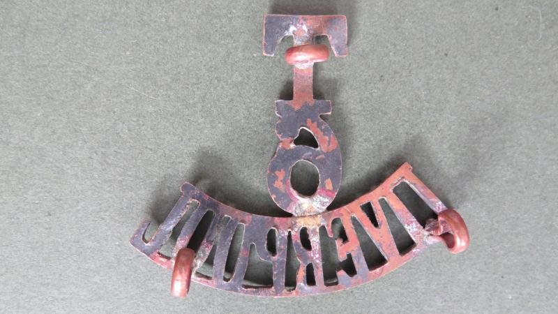 British Army The 6th The King's Regiment (Liverpool) Territorial Battalion Shoulder Title