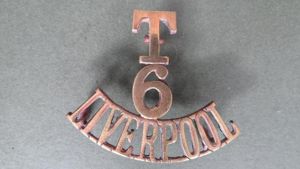 British Army The 6th The King's Regiment (Liverpool) Territorial Battalion Shoulder Title