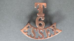 British Army The 6th The Essex Regiment Territorial Battalion Shoulder Title