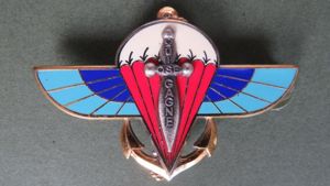 France 2e R.P.I.M.a (Regiment Parachutiste d' Infanterie de Marine) Pocket Crest