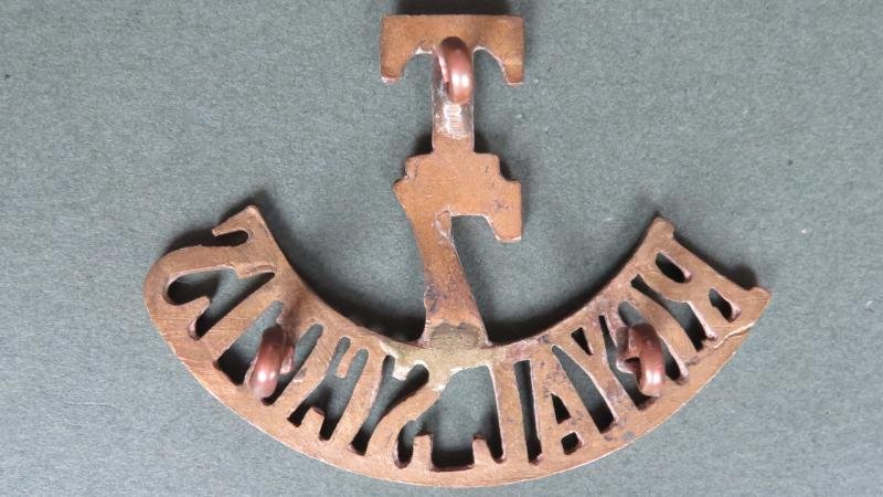 British Army 7th The Royal Scots Territorial Battalion Shoulder Title