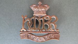 British Army Boar War Period 'Her Majesty's Reserve Regiment of Hussars' Cap Badge
