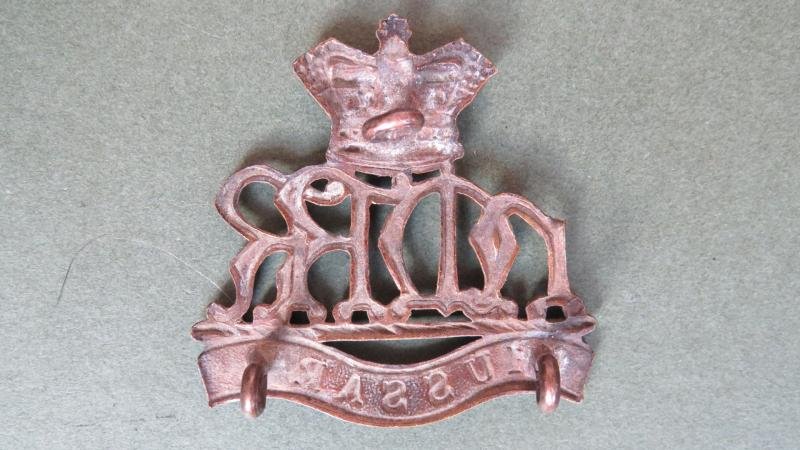 British Army Boar War Period 'Her Majesty's Reserve Regiment of Hussars' Cap Badge