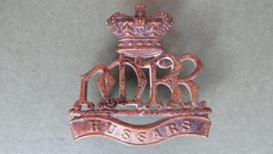 British Army Boar War Period 'Her Majesty's Reserve Regiment of Hussars' Cap Badge