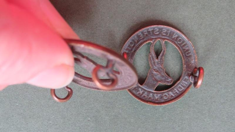 South Africa 1940-1945 Union Defence Force Collar Badges