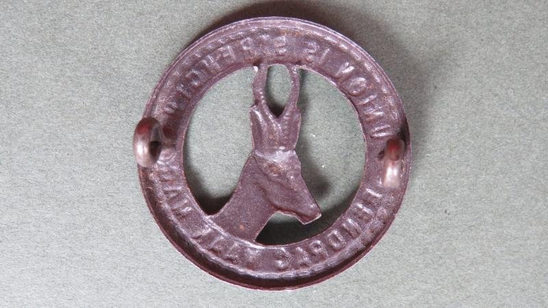 South Africa 1940-1945 Union Defence Force Cap Badge