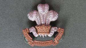 British Army The South Lancashire Regiment (The Price of Wales's Volunteers) Collar Badge