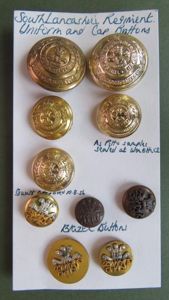 British Army The Prince of Wales's Volunteers (South Lancashire) Uniform Buttons