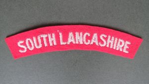 British Army The Prince of Wales's Volunteers (South Lancashire) Shoulder Title