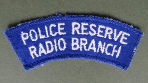 British South Africa Police 'Police Reserve Radio Branch' Shoulder Title