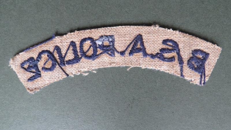 British South Africa Police 'B.S.A. Police' Shoulder Title