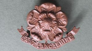 British Army The East Lancashire Regiment Officers Service Dress Collar Badge