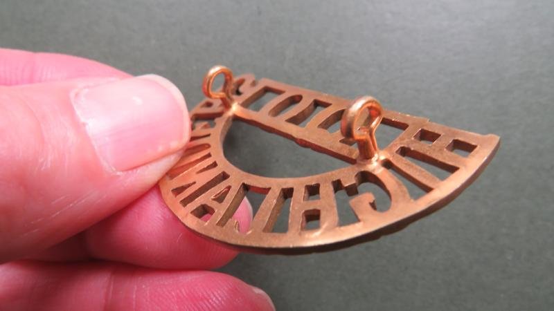 British Army Queen's Own Highlanders (Seaforth & Cameron) Officers Shoulder Title