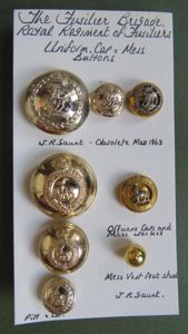 British Army The Fusiliers Brigade & Royal Regiment of Fusiliers Uniform Buttons