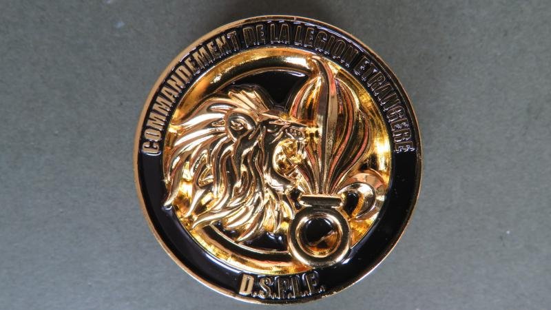 France Foreign Legion Commandement de la Légion Etrangère D.S.P.L.E. 'Division Sécurité et Protection' (Security & Protection Division) Pocket Crest