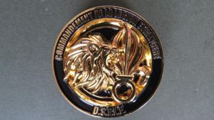 France Foreign Legion Commandement de la Légion Etrangère D.S.P.L.E. 'Division Sécurité et Protection' (Security & Protection Division) Pocket Crest