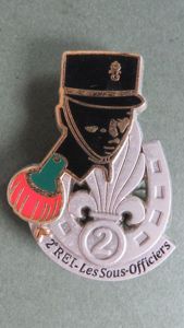 France Foreign Legion 2° Régiment Etranger d'Infanterie' Les Sous-Officiers' Pocket Crest