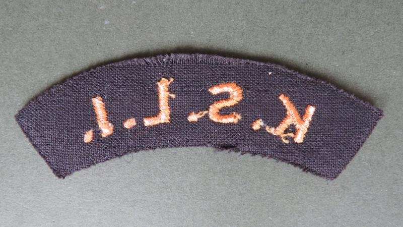 British Army Post WW2 The King's Shropshire Light Infantry Shoulder Title