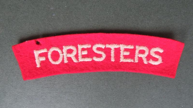 British Army Late WW2 Sherwood Foresters (Nottinghamshire and Derbyshire Regiment) Shoulder Title